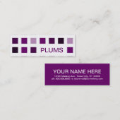 Carte De Visite Mini PRUNES (carrés de mod) (Devant / Derrière)