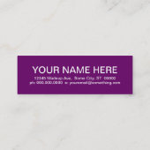 Carte De Visite Mini PRUNES (carrés de mod) (Dos)