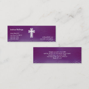 Carte De Visite Mini Psaume 37 ; 4-5 - Chrétien