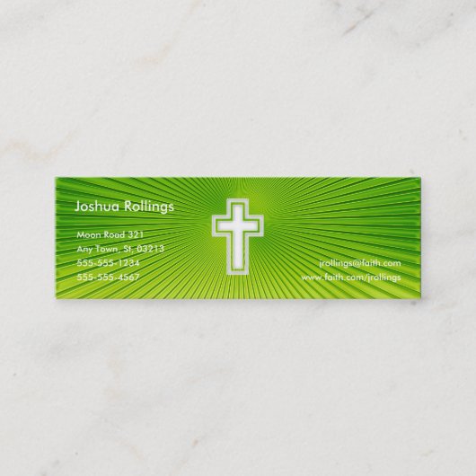 Carte De Visite Mini Psaume 37 ; 4-5 - Chrétien (Devant)