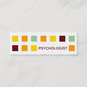 Carte De Visite Mini PSYCHOLOGUE (carrés de mod)