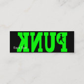 Carte De Visite Mini Punk - maigre (Dos)