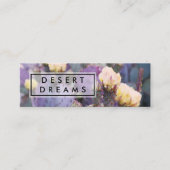 Carte De Visite Mini Purple Cactus Flower Desert Garden Photo Voyage (Devant)