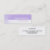 Carte De Visite Mini Purple Pro Mini (Devant / Derrière)