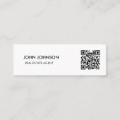 Carte De Visite Mini QR Code Mini Business  (Devant)