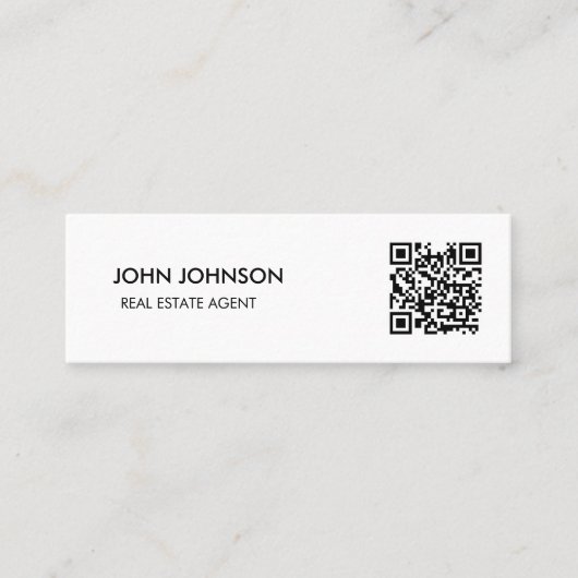 Carte De Visite Mini QR Code Mini Business (Devant)