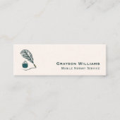 Carte De Visite Mini QR Code Mobile Notary Business Card (Devant)