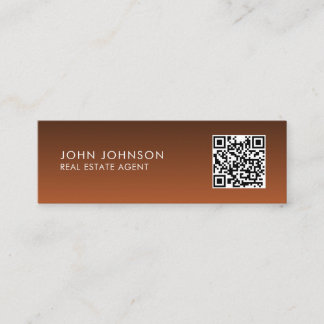Carte De Visite Mini QR Code Modern Mini Business Card