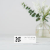 Carte De Visite Mini QR Code Scannable Moderne Design tendance (Debout devant)