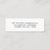 Carte De Visite Mini QR Code Scannable Moderne Design tendance (Dos)