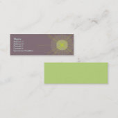 Carte De Visite Mini Radial - Fin (Devant / Derrière)