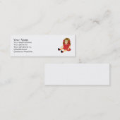 Carte De Visite Mini Ragdoll rouge (Devant / Derrière)