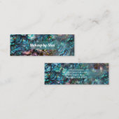 Carte De Visite Mini Rainbow Iridescent (Devant / Derrière)