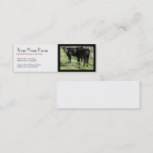 Carte De Visite Mini Ranch de Black Angus (Devant / Derrière)
