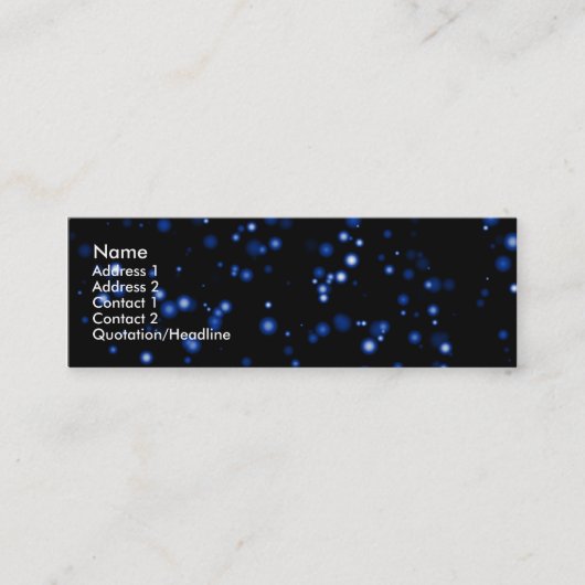 Carte De Visite Mini Randonnée spatiale (Devant)