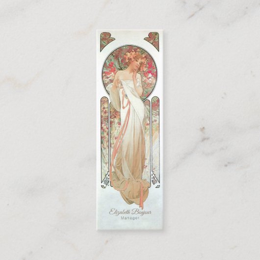 Carte De Visite Mini Rapidité des fleurs - (Devant)