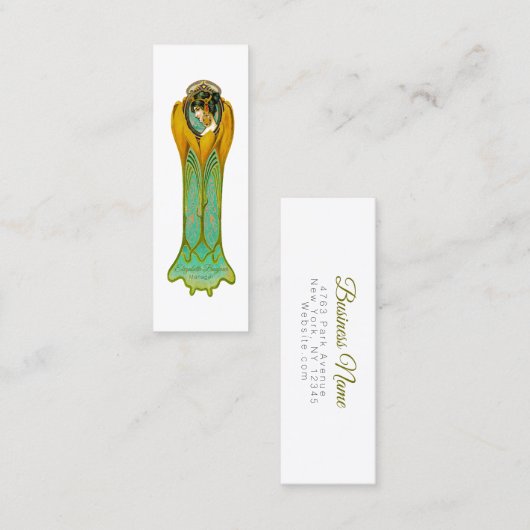 Carte De Visite Mini Rapidité des fleurs - (Devant / Derrière)