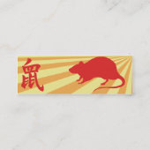 Carte De Visite Mini Rat - maigre (Dos)