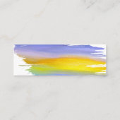 Carte De Visite Mini Rayon doré abstrait moderne (Dos)