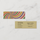 Carte De Visite Mini Rayon super Rayon Rayon Rayon Design Grungy (Devant / Derrière)