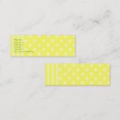 Carte De Visite Mini Rayures et points (Devant / Derrière)