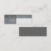 Carte De Visite Mini Rayures géométriques promotionnelles modernes (Devant / Derrière)