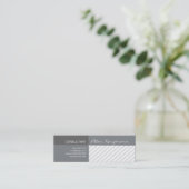 Carte De Visite Mini Rayures géométriques promotionnelles modernes (Debout devant)