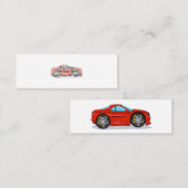 Carte De Visite Mini Red Car course de réglage (Devant / Derrière)