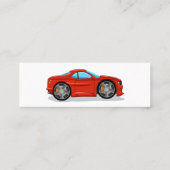 Carte De Visite Mini Red Car course de réglage (Dos)