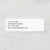 Carte De Visite Mini Red Cardinal dans Winter Nature Photo de Christmas (Dos)