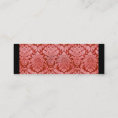 CARTE DE VISITE MINI RED DAMASK (Dos)