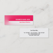 Carte De Visite Mini Red Pro Mini (Devant / Derrière)