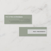 Carte De Visite Mini réduit (Devant / Derrière)