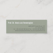 Carte De Visite Mini réduit (Devant)