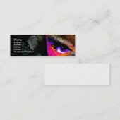 Carte De Visite Mini Regard fixe dimensionnel (Devant / Derrière)