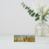 Carte De Visite Mini Régate à Argenteuil par Claude Monet (Debout devant)