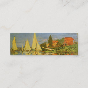 Carte De Visite Mini Regatta à Argenteuil par Claude Monet