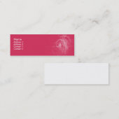 Carte De Visite Mini Remous de rose - maigres (Devant / Derrière)