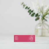 Carte De Visite Mini Remous de rose - maigres (Debout devant)
