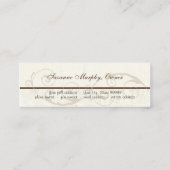 Carte De Visite Mini Remous modernes faits sur commande de rayure de (Dos)