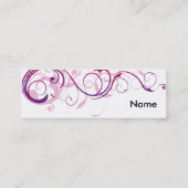 Carte De Visite Mini Remous pourpre (Dos)