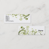 Carte De Visite Mini Remous vert (Devant / Derrière)