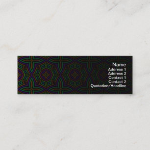 Carte De Visite Mini Remplaçant floral coloré de motif petit