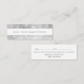 Carte De Visite Mini Rendez-vous argenté moderne de Bokeh (Devant / Derrière)