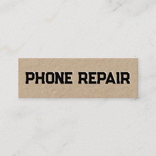 Carte De Visite Mini Réparation de téléphone cellulaire (Devant)