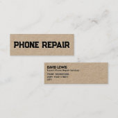 Carte De Visite Mini Réparation de téléphone cellulaire (Devant / Derrière)