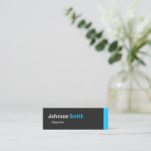 Carte De Visite Mini Reporter - Personal Aqua Blue Mini (Debout devant)