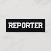 Carte De Visite Mini Reporter Simple QR (Devant)