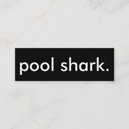Carte De Visite Mini requin de la piscine. (Devant)