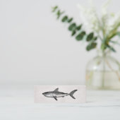 Carte De Visite Mini Requin vintage (Debout devant)